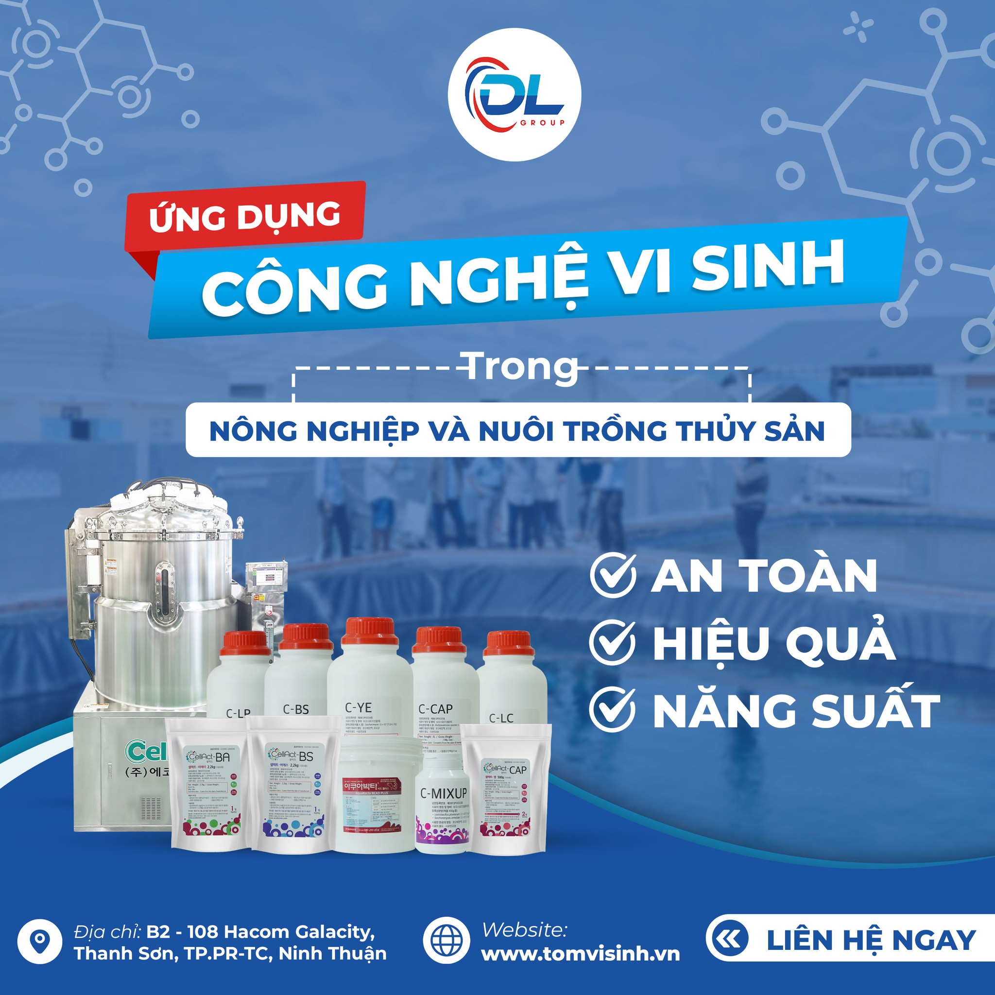 DL GROUP - Đơn vị chuyên cung cấp bộ combo chế phẩm sinh học được nhập khẩu chính ngạch từ Hàn Quốc